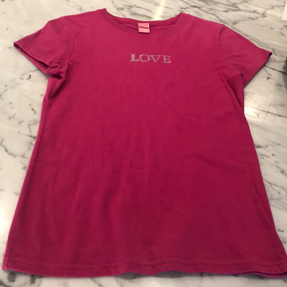 love pink shirt